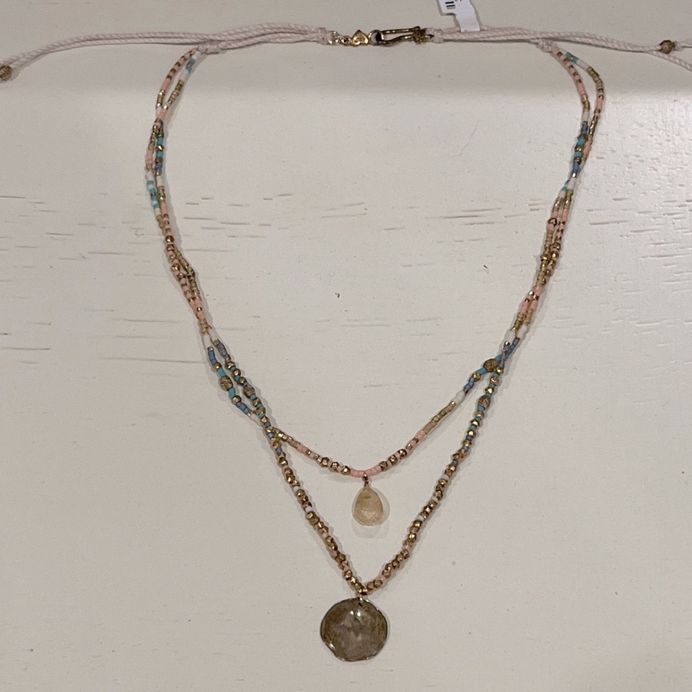 NWT Layered Beaded Necklace